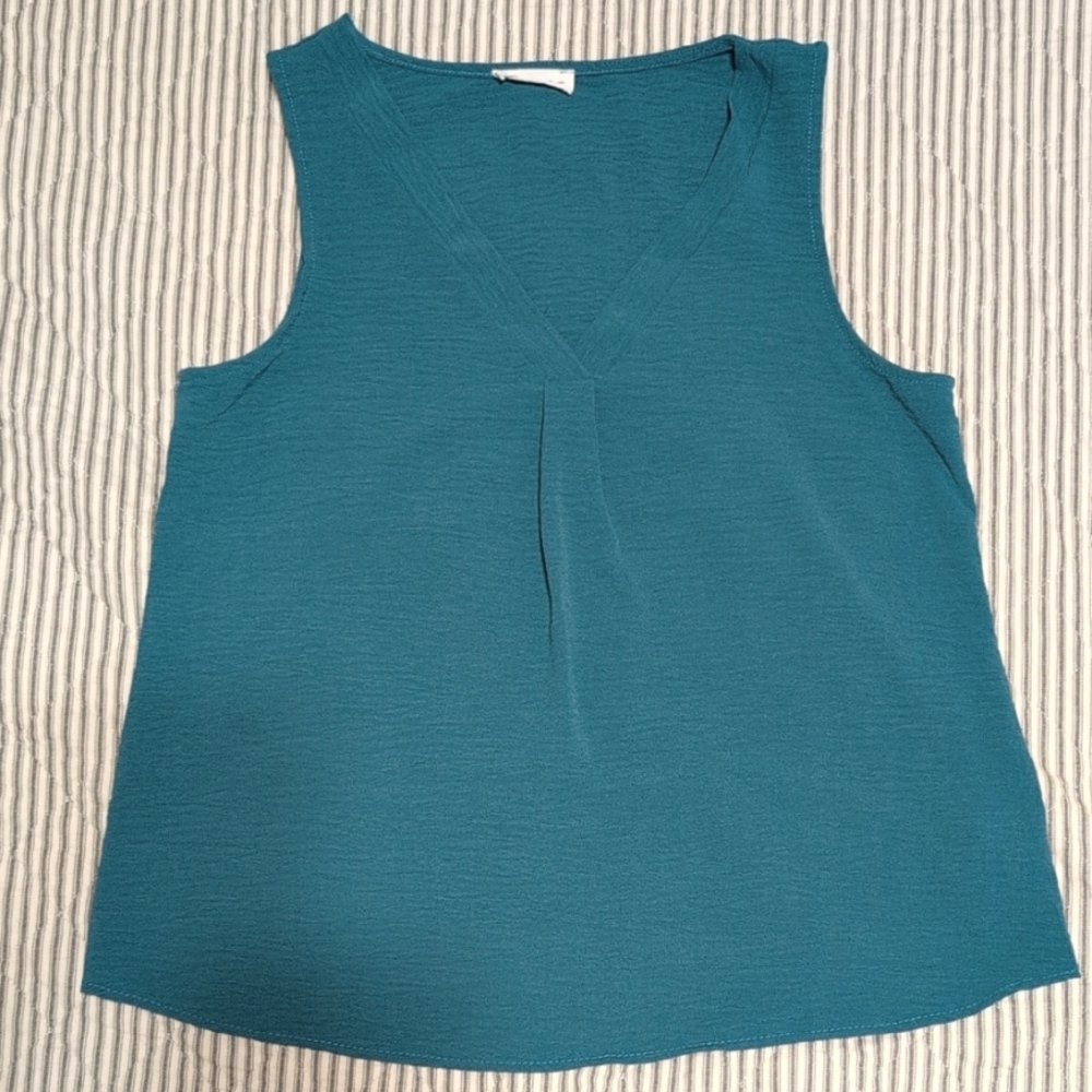 Teal Sleeveless Women's Top